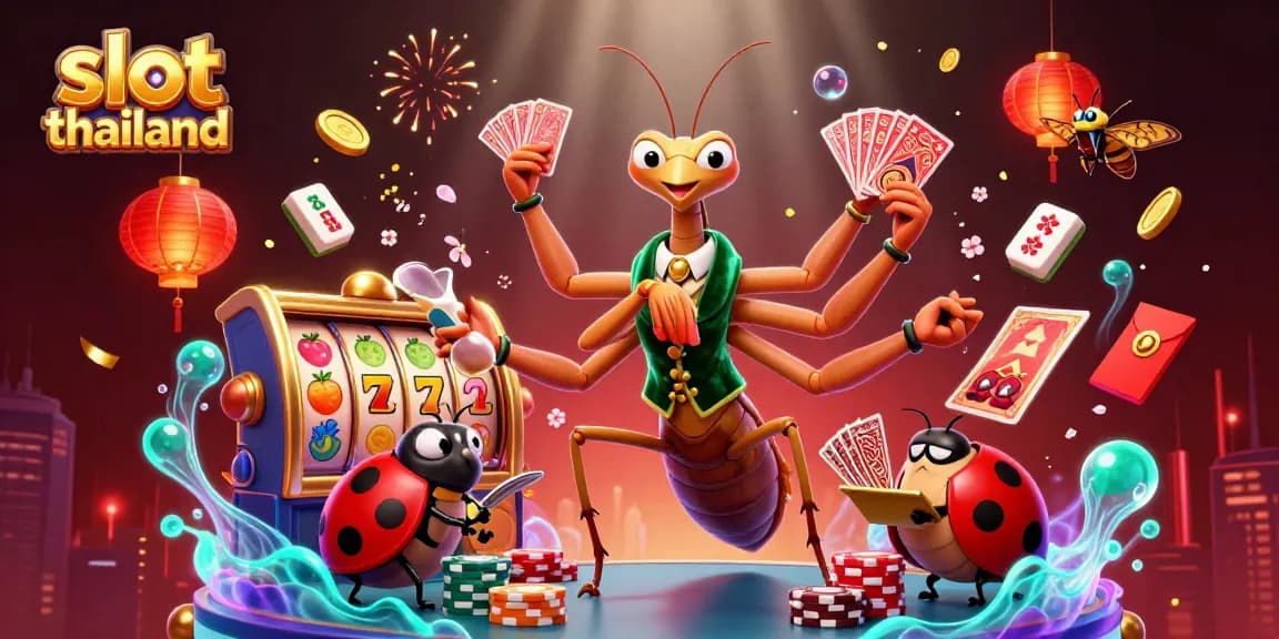 Experience the excitement of slot thailand with vibrant characters and dynamic elements in this captivating scene.