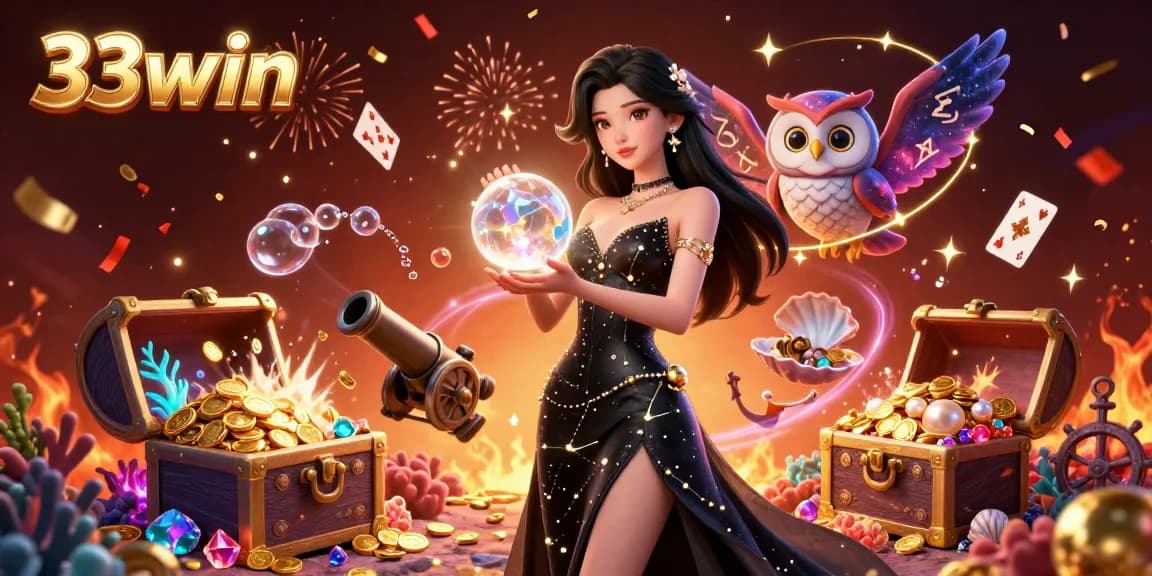 Experience the thrill of winning with 33win at this vibrant online casino scene.