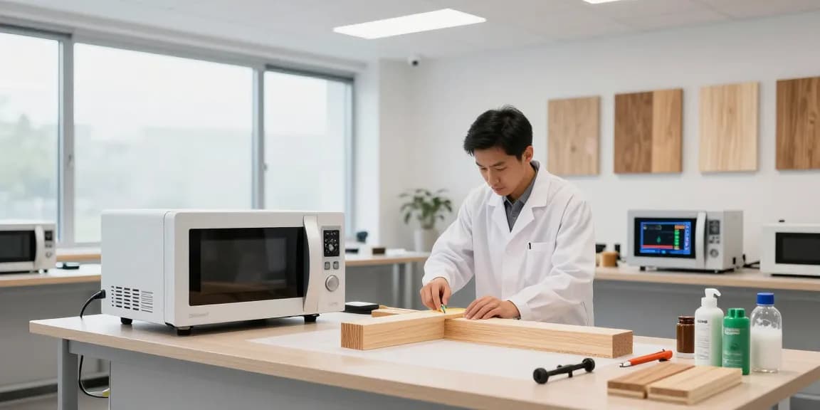 Shashel devices effectively treating wood beams in a professional workshop.