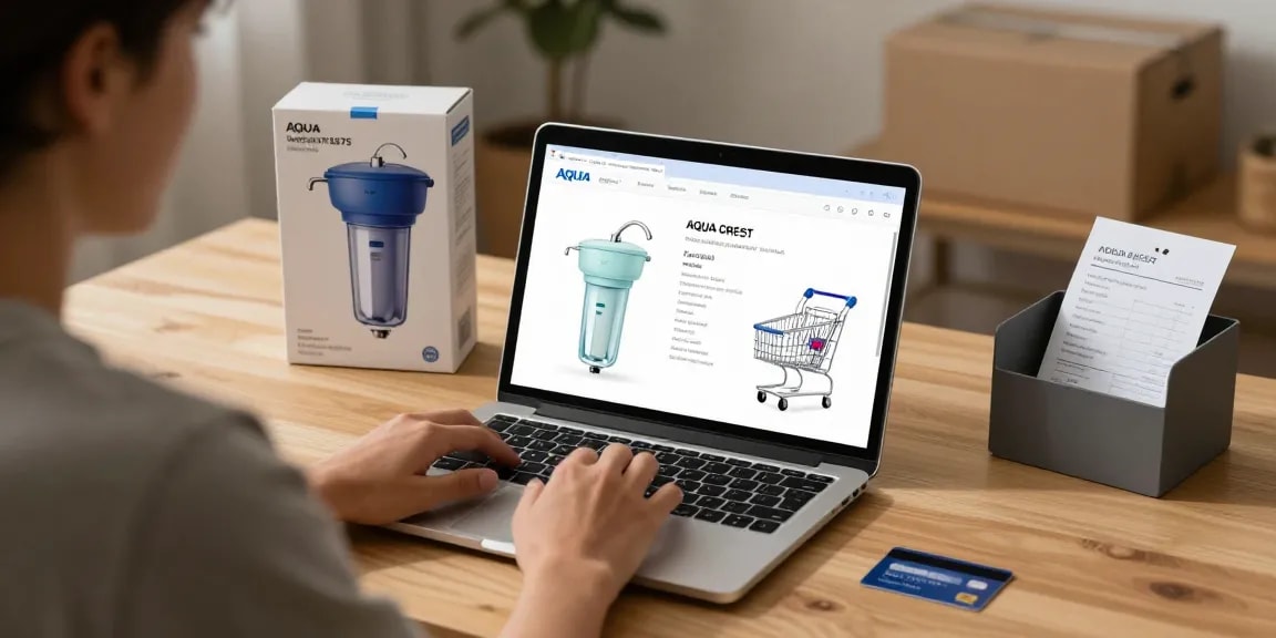 AQUA CREST 7027S Faucet Water Filter on an online shopping platform for e-commerce product reviews and best deals.