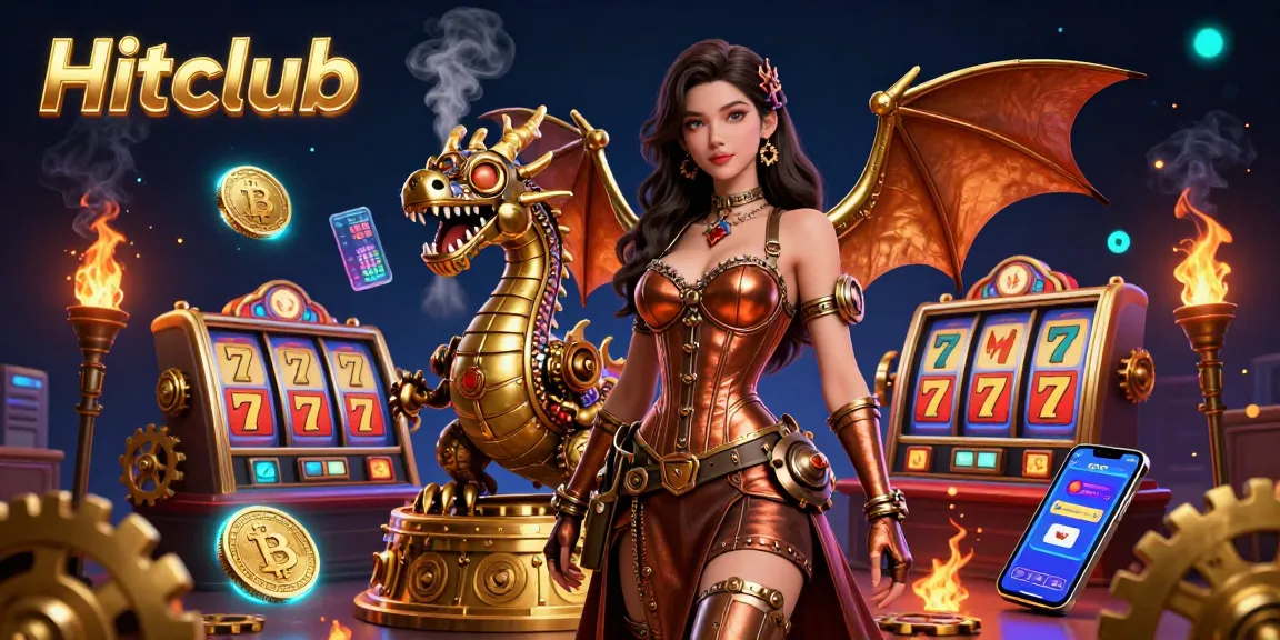 Experience the thrilling games at Hitclub with captivating dragons and luxurious casino elements.