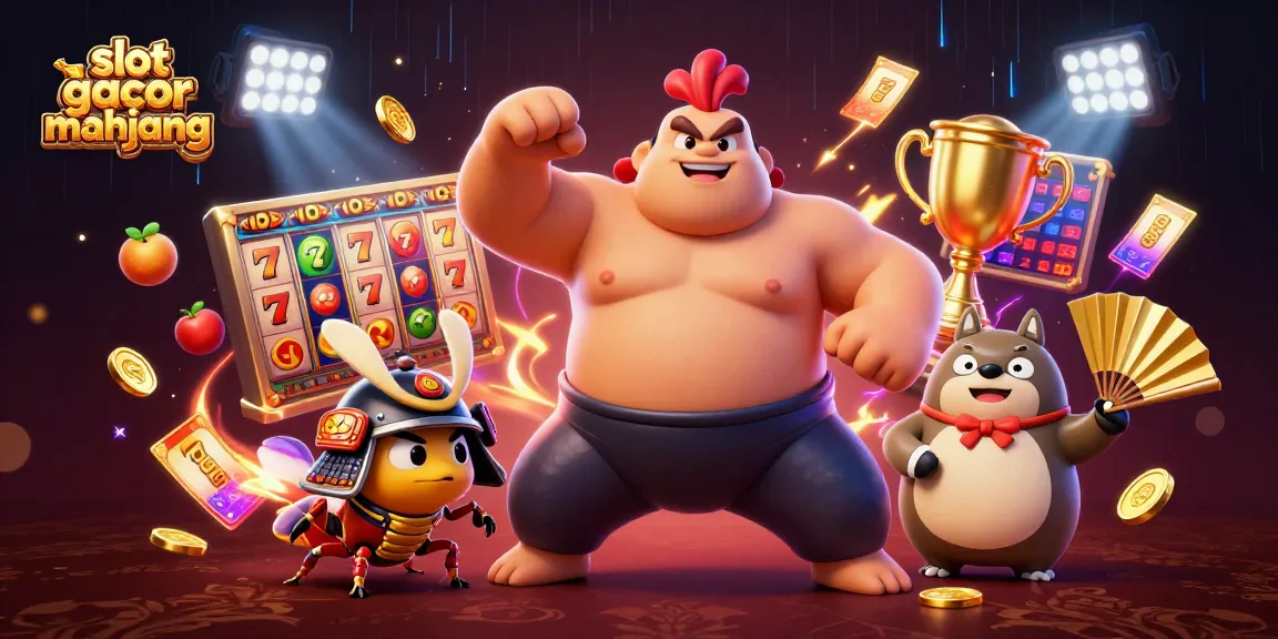 Experience the thrill of slot gacor mahjong with an epic showdown featuring a sumo rooster and more!