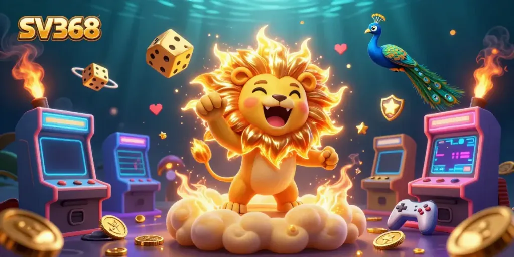 Engage with SV368's thrilling gameplay featuring vibrant 3D elements and animated characters.