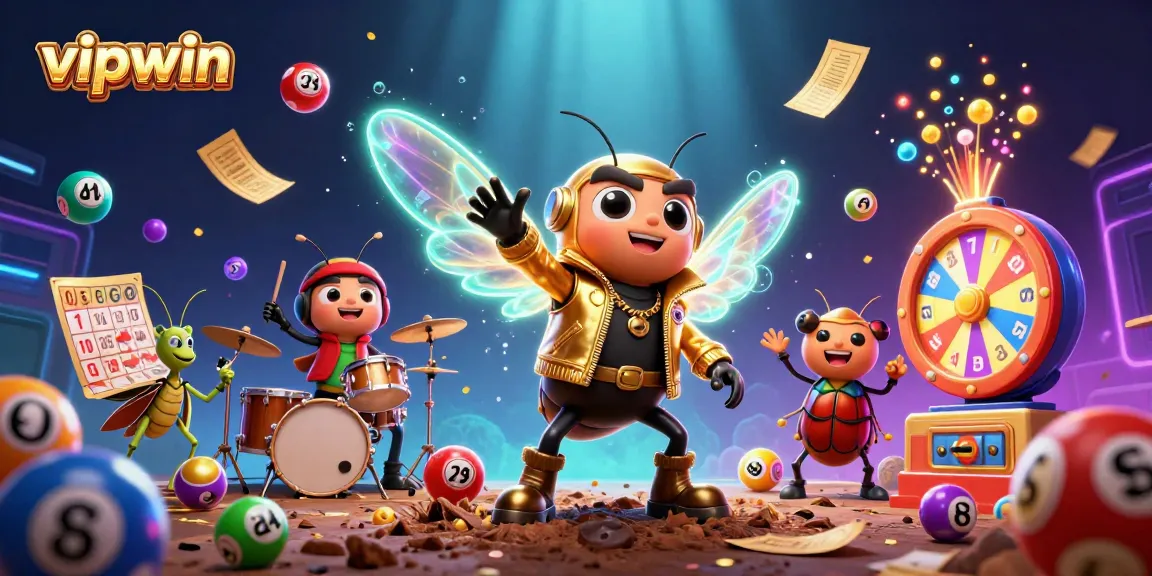 Engage in exciting vipwin lottery action with vibrant games and energetic characters.