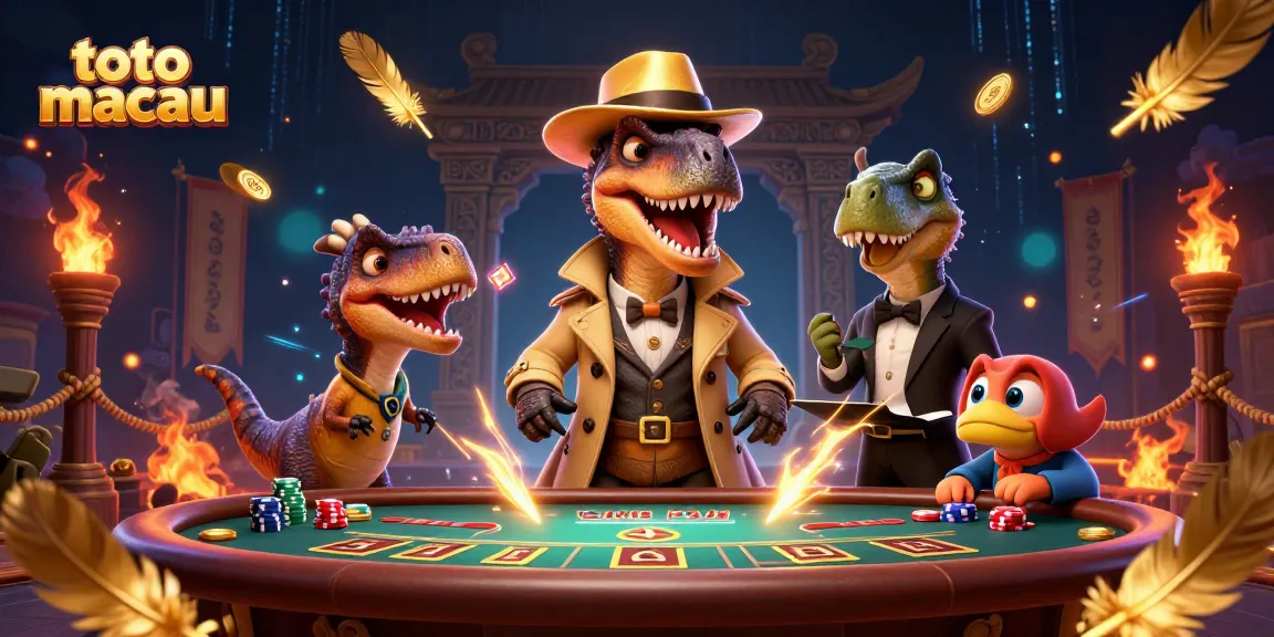 Menangkan permainan di toto macau dengan karakter unik di meja blackjack yang seru.