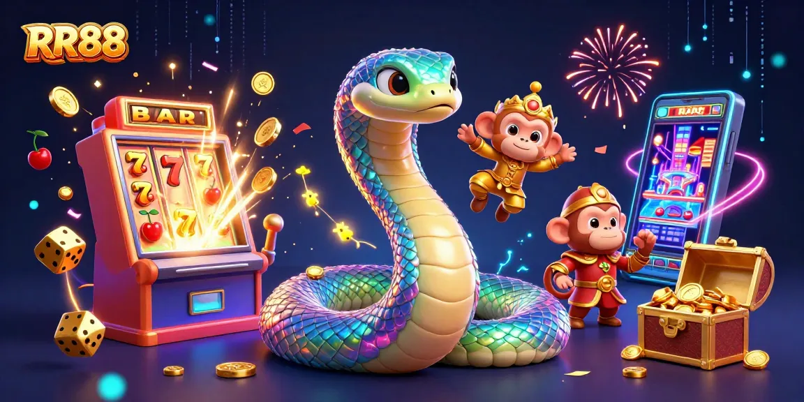 Experience the thrills at RR88 with stunning iridescent visuals and exhilarating casino scenes.