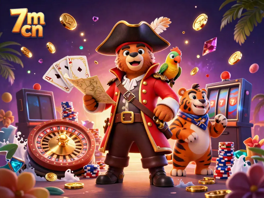 Bet on thrilling 7m cn adventures with vibrant pirate-themed casino elements.