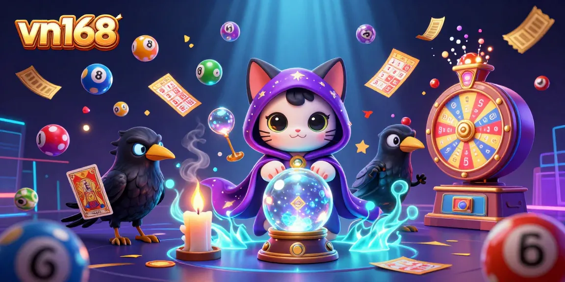 Engage with exciting lottery games and vibrant visuals at vn168, featuring dynamic elements and mystical characters.