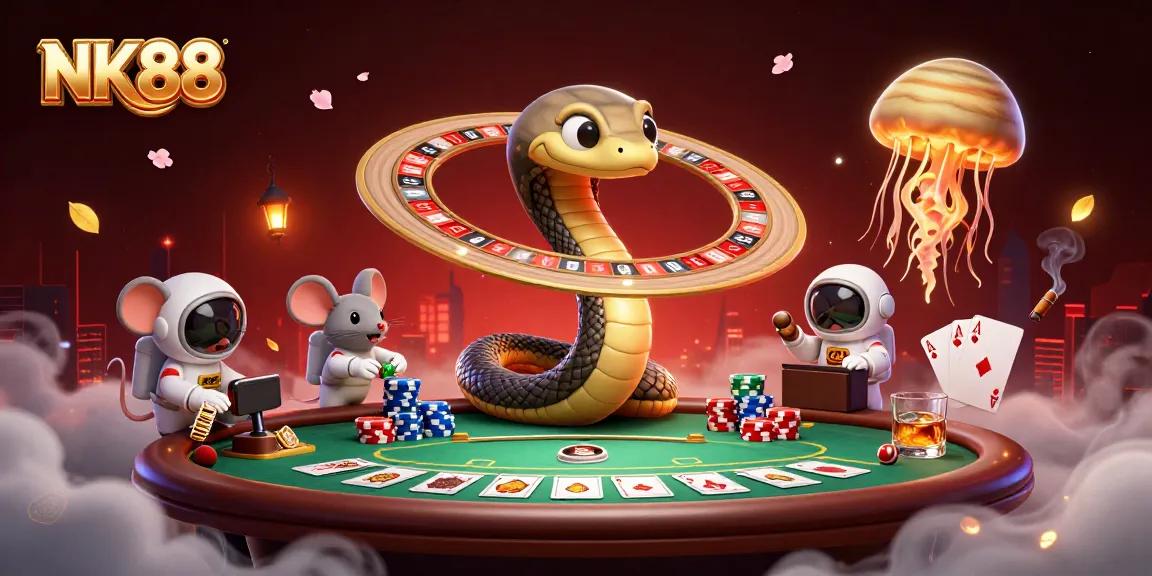 Place bets in an immersive NK88 casino universe with vibrant characters and engaging gameplay.
