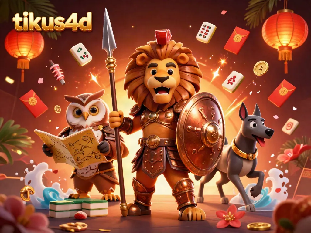 Engage with tikus4d through thrilling lottery action highlighted by a vibrant 3D illustration