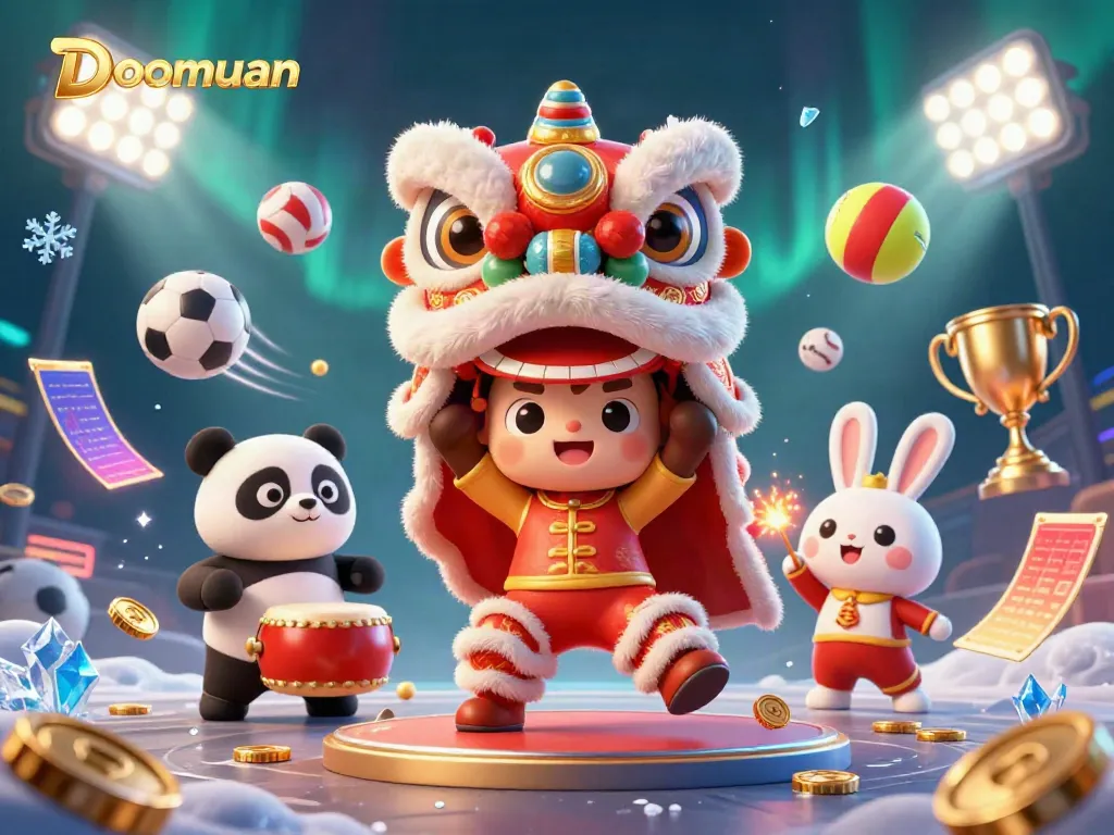 Doomuan enhances your viewing experience with lively characters in a vibrant gambling-themed scene