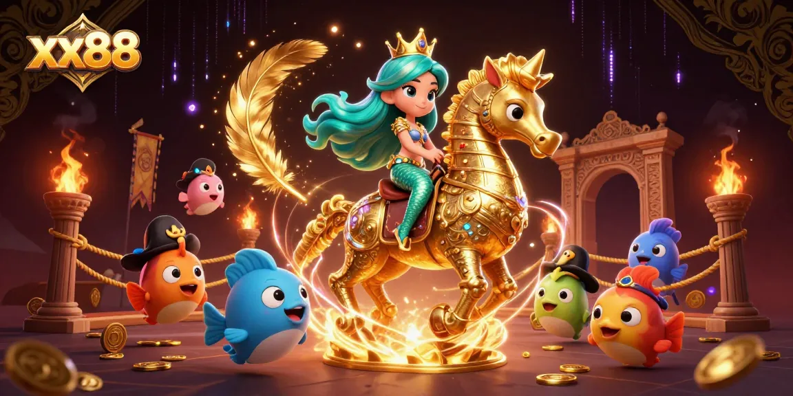 Experience thrilling gameplay at xx88 featuring a vibrant 3D casino world full of excitement.