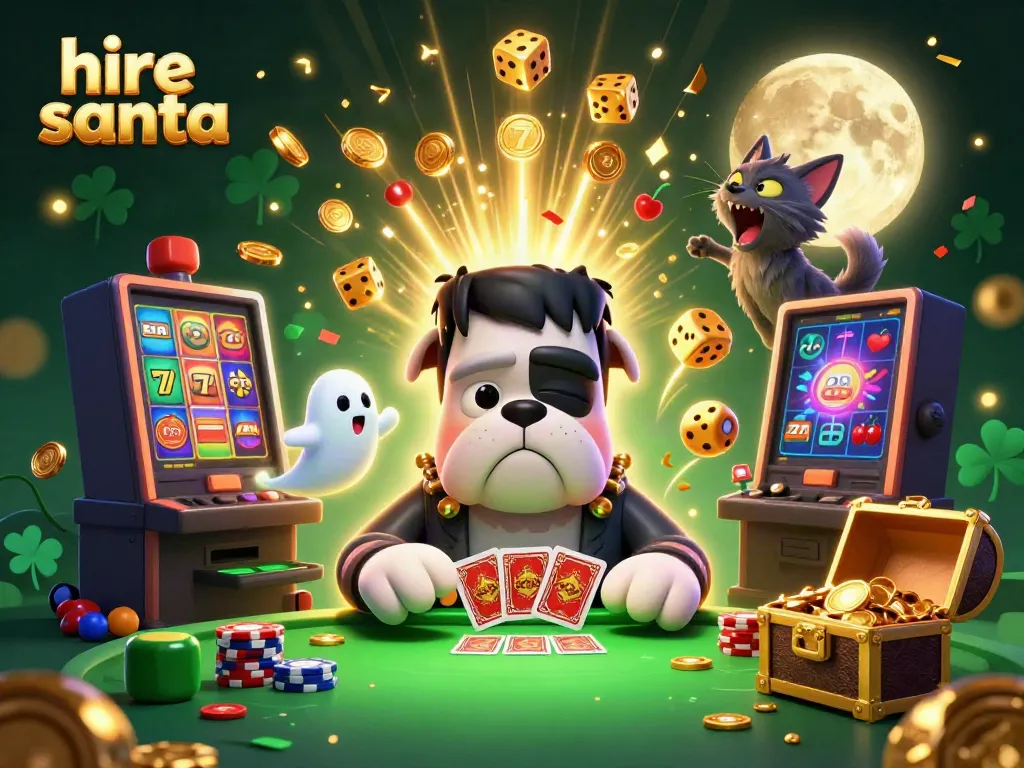 Hire Santa brings festive fun to the casino with lively characters and dynamic gaming action.
