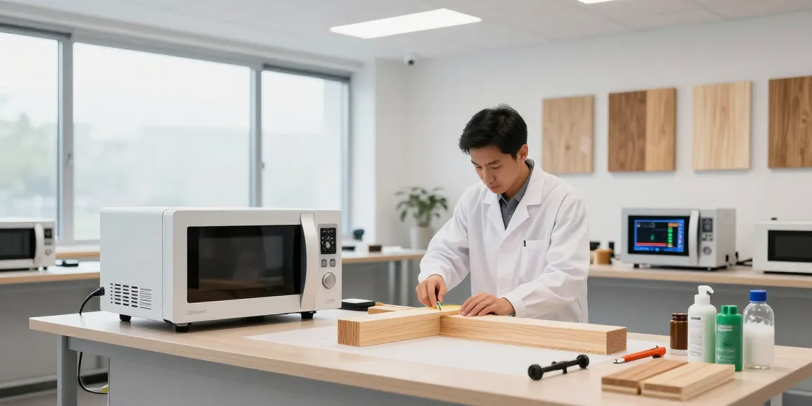 Shashel devices effectively treating wood beams in a professional workshop.