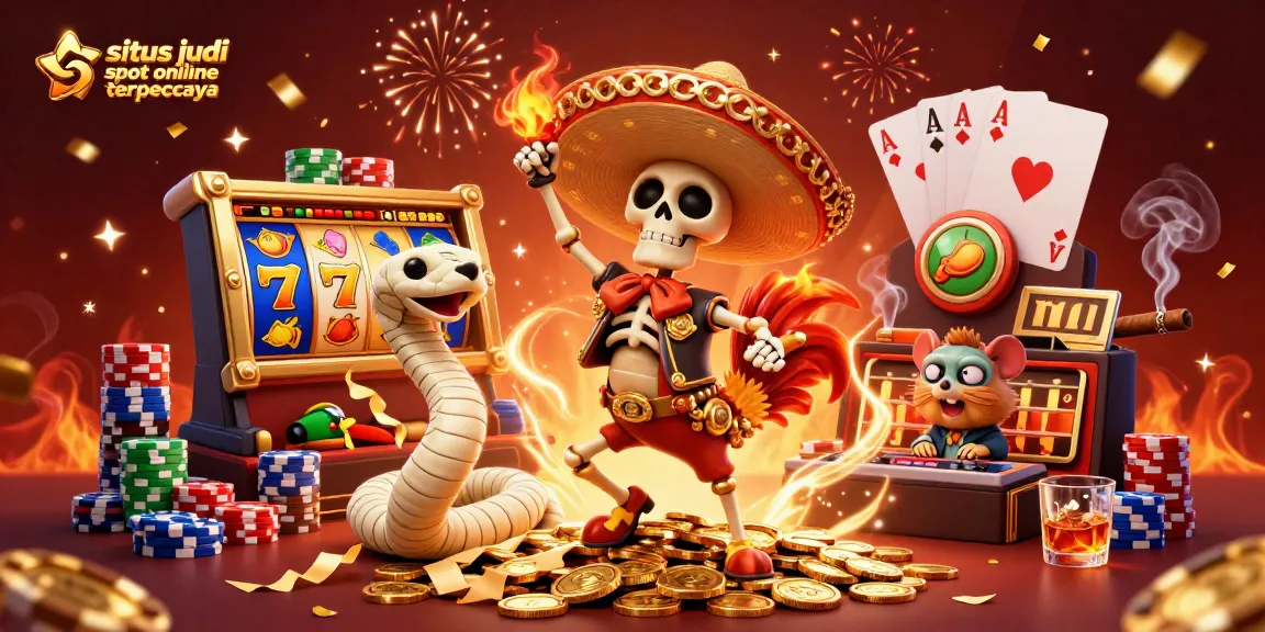 Experience the thrill of situs judi slot online terpercaya with vibrant slots and lively casino characters!