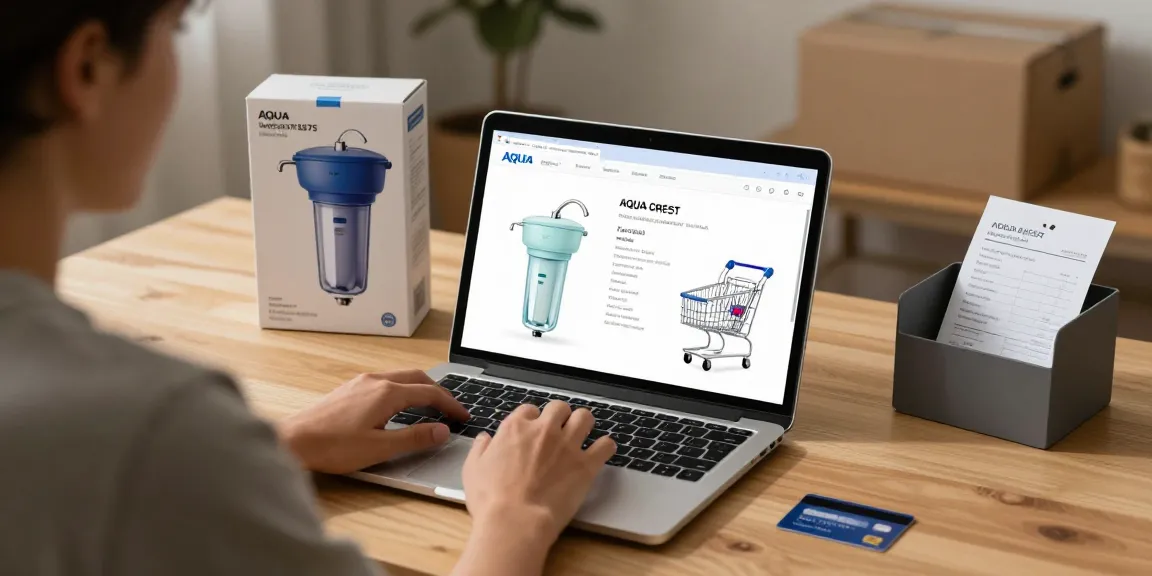 AQUA CREST 7027S Faucet Water Filter on an online shopping platform for e-commerce product reviews and best deals.