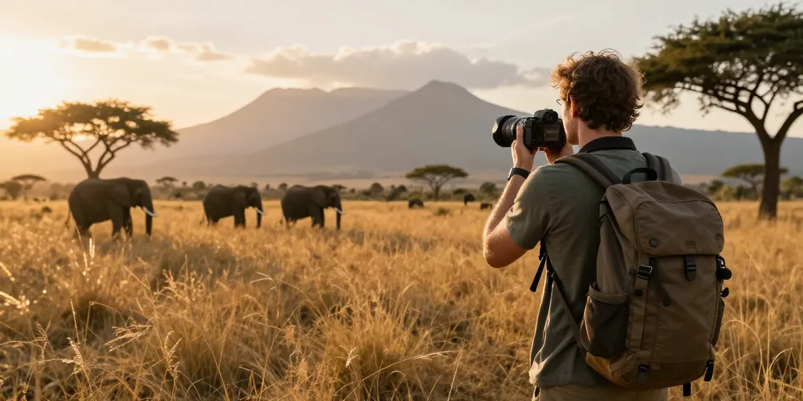 NAGA2000 traveler enjoying the beauty of Kidepo Valley National Park during sunset