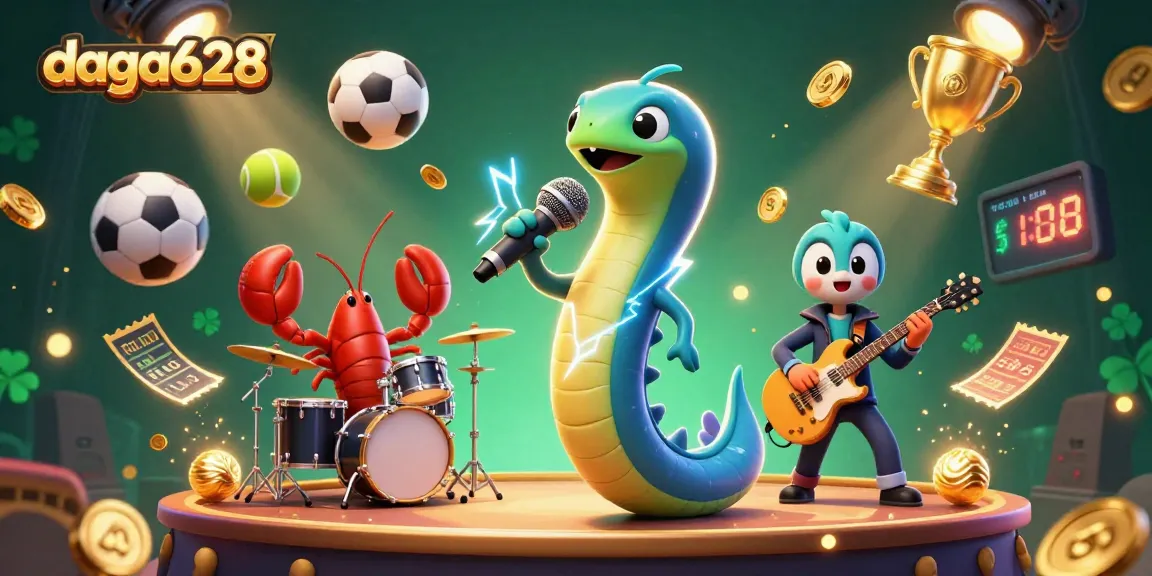 daga628 offers stunning gameplay experiences featuring a vibrant electric eel DJ in an underwater casino atmosphere.