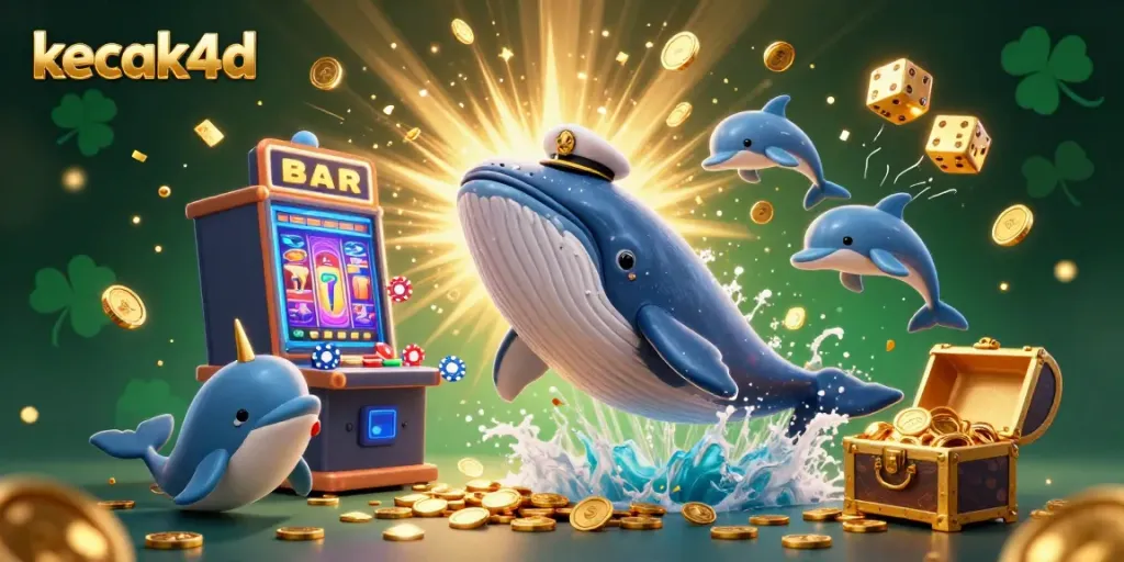Engage with the exciting kecak4d slot game scene featuring vibrant casino elements and playful characters while winning big.