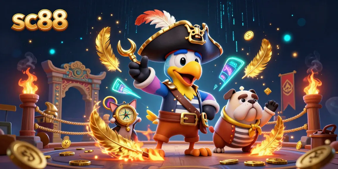 Experience thrilling gaming with sc88 in a vibrant casino scene featuring diverse characters and rich elements.
