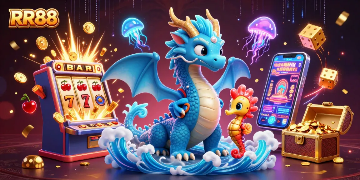 RR88 showcases an enchanting underwater casino adventure with a dragon and knights winning jackpots.